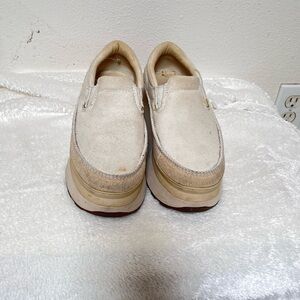 UGG Cream Platform Slip-On Shoes